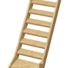 Escalier 1/4 tournant droit bois Normandie l.80 cm 13 marches sapin- Best