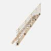 Kordo Escalier bois hêtre droit avec garde-corps, Nostra