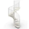 Escalier colimaçon 16 marches - Haut. à franchir 3.28 à 3.84m - Diam. 120cm - Trémie ronde - Struct. blanche / marches blanchi --Matisere Sale