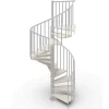Escalier colimaçon 12 marches - Hauteur à franchir de 2.46m à 2.88m - Diamètre 1.05m - Structure blanche et marche blanchi --Matisere New