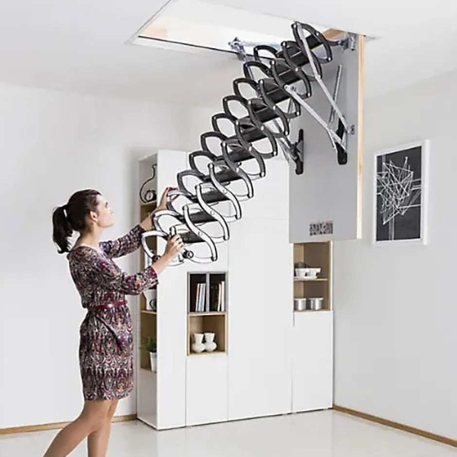 Escalier coupe feu 60min - Hauteur sous plafond 2.70m - Trémie 60x120cm - LSF60120/270-Matisere Hot