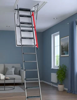 Matisere Escalier coupe feu 120min - Hauteur sous plafond 2.80m - Trémie 86x130cm - LMF86130-280