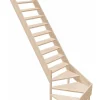 Escalier de Meunier en Kit AZET en Sapin Quart tournant compact-Woodup Sale