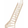 Escalier de Meunier en Kit AZET en Sapin Quart tournant compact-Woodup Online