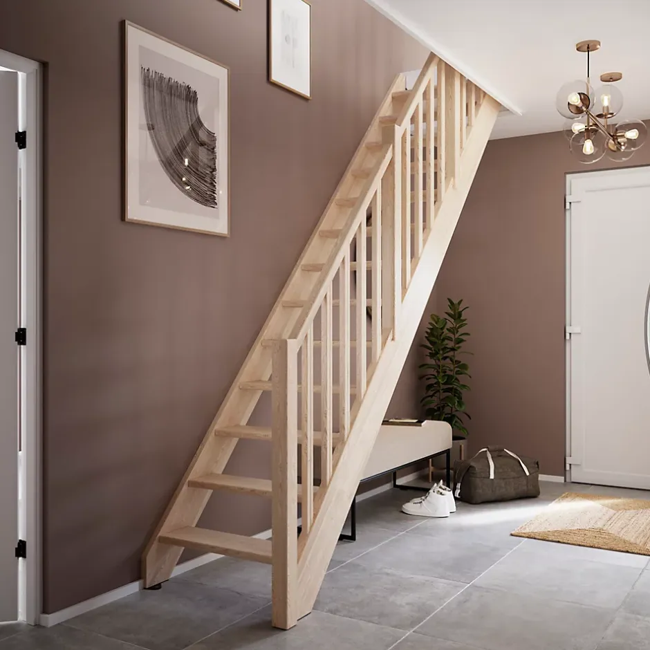 Fortia Escalier droit bois 13 marches Rapallo