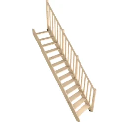 Fortia Escalier droit bois 13 marches Rapallo