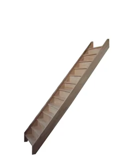 Woodup Escalier Droit Hêtre LC Ou Sapin Chevalard 280 Cm Sans Contremarche Hêtre LC H Sol Sol 280 Cm