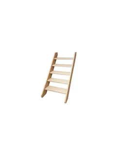 Woodup Escalier Droit Sapin (195 X 34 Mm) Fageole 220 Cm90 Hêtre LC H Sol Sol 300 Cm