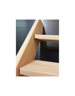 Woodup Escalier Droit Sapin (195 X 34 Mm) Fageole 220 Cm60 Hêtre LC H Sol Sol 300 Cm