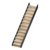 Escalier droit chêne coloris naturel 13 marches avec contremarches Liverpool-Sogem Outlet