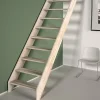 Escalier droit chêne coloris naturel 13 marches sans contremarches Ardennes-Sogem