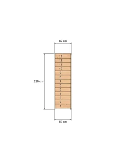 Woodup Escalier Droit Suchet 280 Cm Kit Recoupable Avec Contremarches H Sol Sol 280 Cm