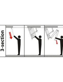 Escalier Escamotable Bois Isole 46 Mm Caisson 120 X 60 Cm-Woodup Clearance