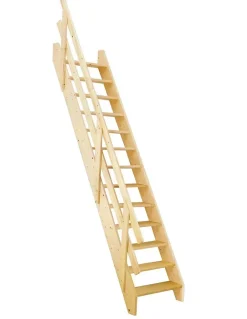 Woodup Escalier Gain De Place Aulac Kit Recoupable65 Avec Rampe H Sol Sol 280 Cm