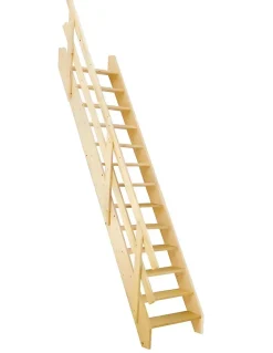 Woodup Escalier Gain De Place Basseyre 287 Cm Kit Recoupable65 Avec Rampe H Sol Sol 287 Cm
