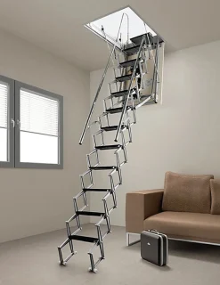 Escalier Grenier Electrique - Trappe 70x100cm - Hauteur 2.76 à 3.05m - ACI-THE300G/100X70-Matisere Discount