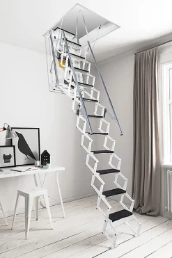 Escalier Grenier Electrique - Trappe 70x110cm - Hauteur 2.76 à 3.05m - ACI-THE300B/110X70-Matisere Online