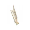 Escalier quart tournant bas en sapin Kit gain de place-Woodup Discount
