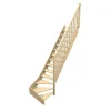 Woodup Escalier Quart Tournant Ceigne Kit Recoupable Bas à Droite Sans Contremarche H Sol Sol 280 Cm