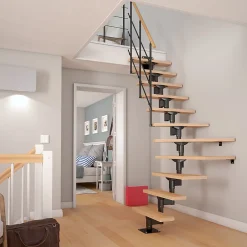 Escalier quart tournant modulaire Sogem hêtre Lyon- Online