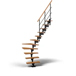 Escalier quart tournant modulaire Sogem hêtre Lyon- Online