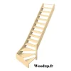 Escalier Quart Tournant Molede 280 Cm Kit Recoupable Bas à Droite Sans Contremarche H Sol Sol 280 Cm-Woodup Discount
