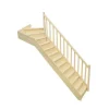 Woodup Escalier Quart Tournant Neronne Kit Recoupable Haut à Droite Avec Contremarches H Sol Sol 280 Cm