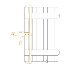 Espagnolette, Kit complet, Noir, Composite, pour Volet battant, Fermeture pour Volet-Tirard Sale