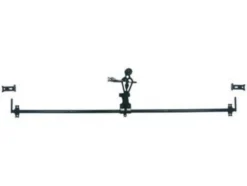 Afbat Espagnolette ronde complète acier noir h.1500 mm