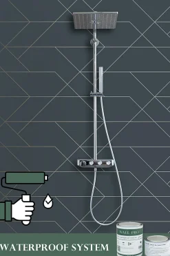 Estahome papier peint lignes graphiques bleu foncé et or - 53 cm x 10.05 m - 139213