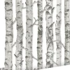 Estahome papier peint troncs de bouleau gris chaud clair - 53 cm x 10.05 m - 138889