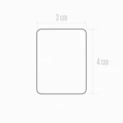 Extrémité adhésive vinyle imitation chêne pour lamelle 3 x 4 cm-