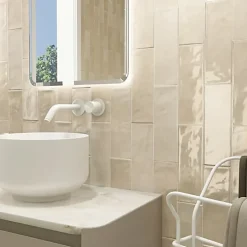 Reflex Boutique Faïence Effet Zellige Beige CINQUE TERRE Cream 10x30cm - Les Carreaux de Jean