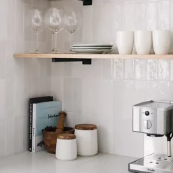 Gioia Materia Faïence Effet Zellige Blanc ARTISAN 6.5x20 White - Les Carreaux de Jean