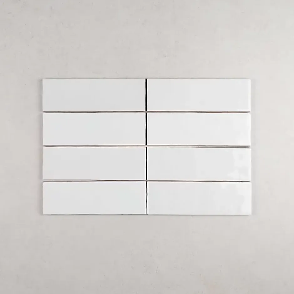 Gioia Materia Faïence Effet Zellige Blanc ARTISAN 6.5x20 White - Les Carreaux de Jean