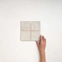 Faïence Effet Zellige Blanc CHAOUEN 10x10 Ice - Les Carreaux de Jean-Les Carreaux De Jean  Discount