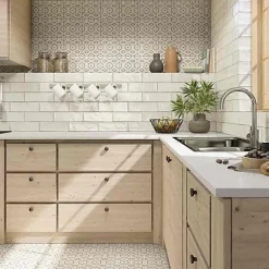 Les Carreaux De Jean Faïence Effet Zellige Blanc CINQUE TERRE Blanco 10x30cm - Les Carreaux de Jean