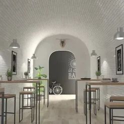 Les Carreaux De Jean  Faïence Effet Zellige Blanc FEZ Brillant 6,2x12,5 White - Les Carreaux de Jean