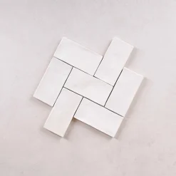 Les Carreaux De Jean  Faïence Effet Zellige Blanc FEZ Mat 6,2x12,5 White - Les Carreaux de Jean