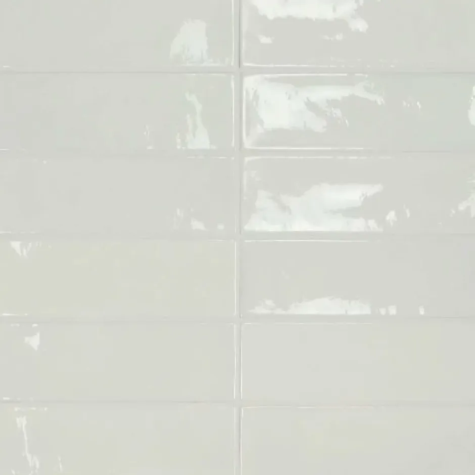 Faïence Effet Zellige Blanc VILLAGE 6,5x20 White - LES CARREAUX DE JEAN-Gioia Materia Clearance