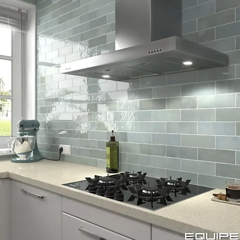 Faïence Effet Zellige Bleu Ciel ARTISAN 6.5x20 Aqua - Les Carreaux de Jean-Gioia Materia