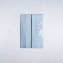 Faïence Effet Zellige Bleu MANACOR 6,5x40 blue moon - Les Carreaux de Jean-Gioia Materia Outlet