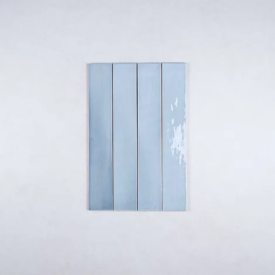 Faïence Effet Zellige Bleu MANACOR 6,5x40 blue moon - Les Carreaux de Jean-Gioia Materia Outlet