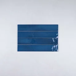 Faïence Effet Zellige Bleu Foncé MANACOR 6,5x40 ocean blue - Les Carreaux de Jean-Gioia Materia Discount