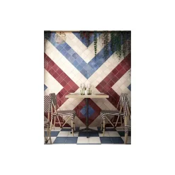 Faïence Effet Zellige Bordeaux ARTISAN 6.5x20 Burgundy - Les Carreaux de Jean-Gioia Materia Clearance