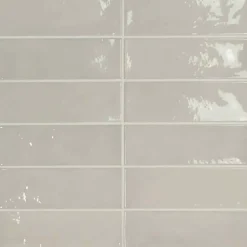 Faïence Effet Zellige Gris VILLAGE 6,5x20 Silver Mist - LES CARREAUX DE JEAN-Gioia Materia Clearance