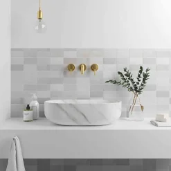 Les Carreaux De Jean Faïence Effet Zellige Gris FEZ Brillant 6,2x12,5 Grey - Les Carreaux de Jean