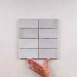 Faïence Effet Zellige Gris FEZ Mat 6,2x12,5 Grey - Les Carreaux de Jean-Les Carreaux De Jean  New