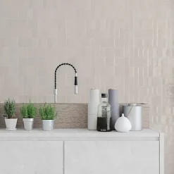 Faïence Effet Zellige Gris Clair FEZ Brillant 6,2x12,5 Warm - Les Carreaux de Jean-Les Carreaux De Jean Online