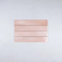 Gioia Materia Faïence Effet Zellige Rose Clair MANACOR 6,5x40 blush pink - Les Carreaux de Jean